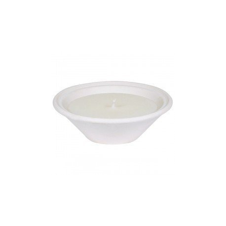 Medium white terracotta citronella mosquito repellent candle