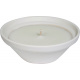 Citronela white terracotta candle