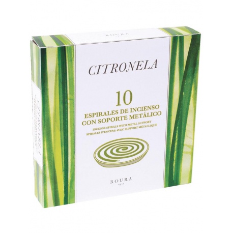 Pack 10 Espirales Incienso Perfume Citronela