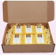 White Frosted Glass Insecticide Candle. Box 6 units