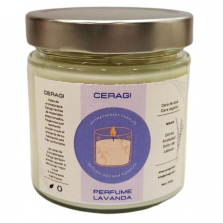 Vela de aromaterapia perfume Lavanda