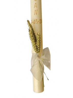 Cirio para bautizo personalizado