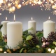 Velas corona de adviento. Pack 4 u/. 20 x 6 cm