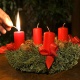 Candles for the advent wreath Pack 4 u/. 12 x 6 cm