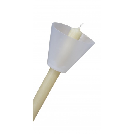 Tulipe en plastique pour bougie de procession de 330 à 500 g.