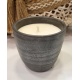 Soy wax outdoor candle with citronella and gardenia fragrances