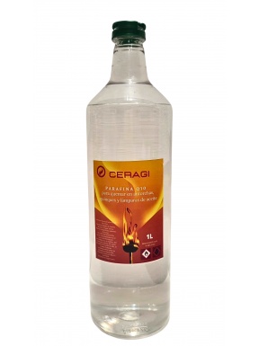 Liquid paraffin for lamps, oil lamps, and torches 1-liter bottle